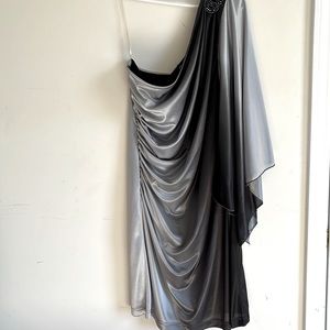 beautiful cocktail dress with one sleeve size 10